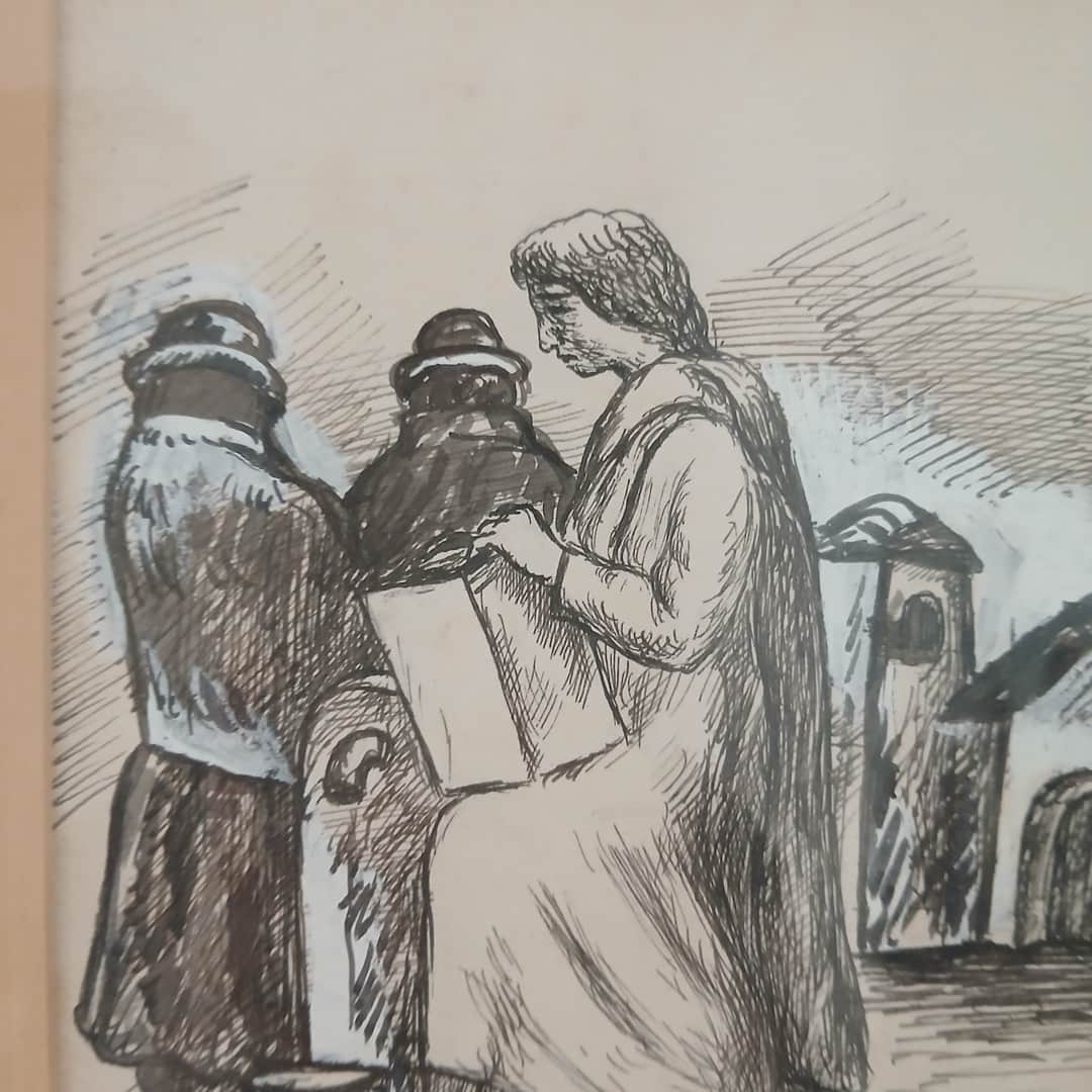 Grabado "Figuras femeninas"