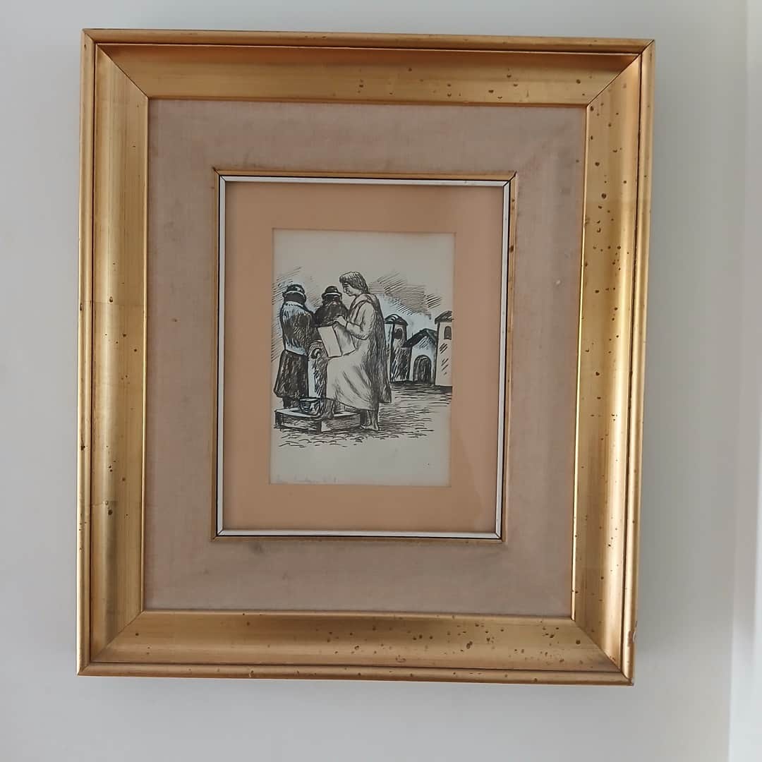 Grabado "Figuras femeninas"