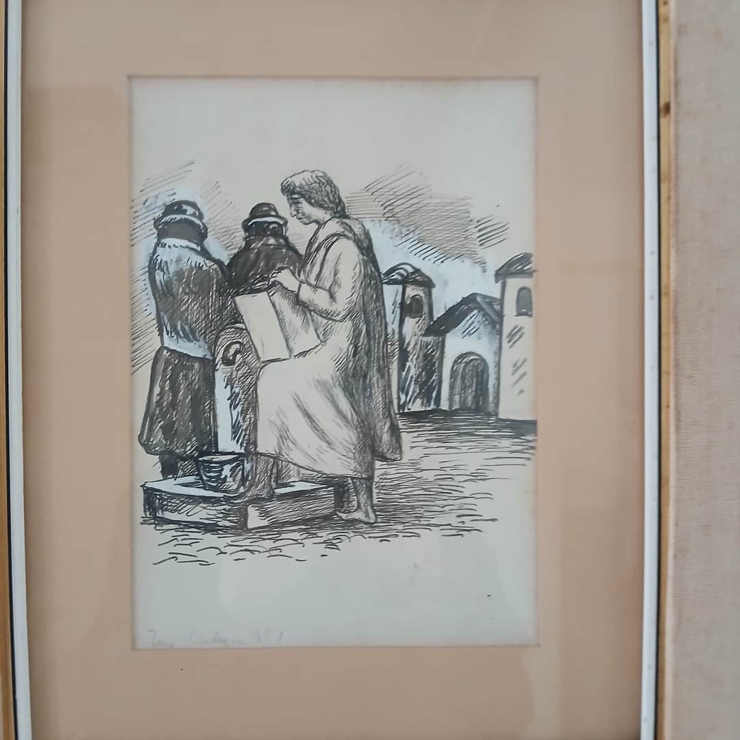 Grabado "Figuras femeninas"