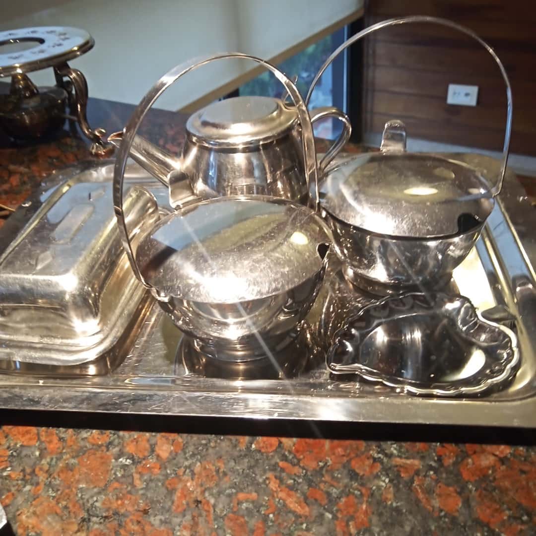 Set de bandejas y más en acero inox