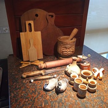 Lote rústico de cocina