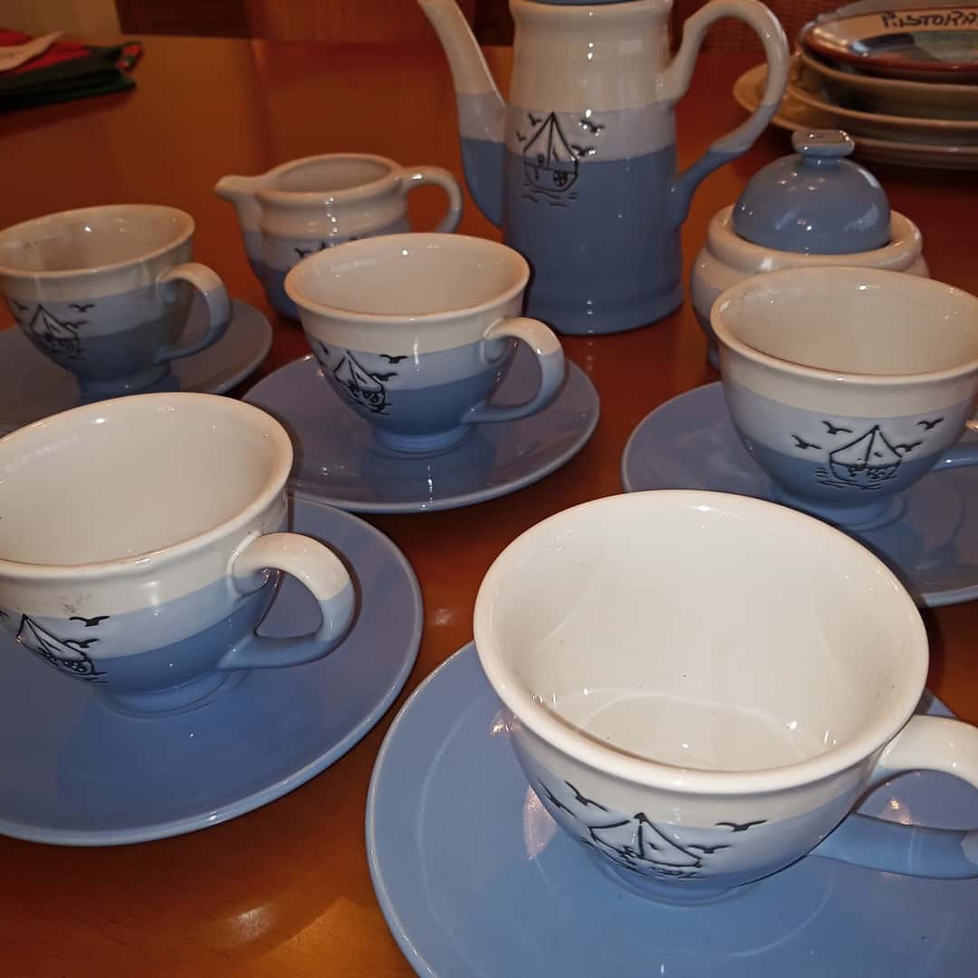 Juego de te y café marinero