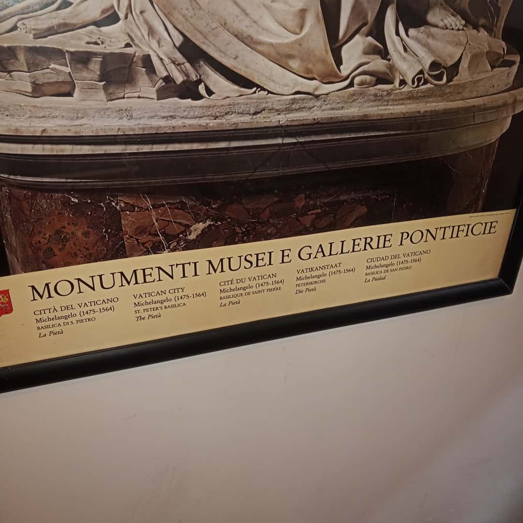 Lámina de museo "La Piedad"
