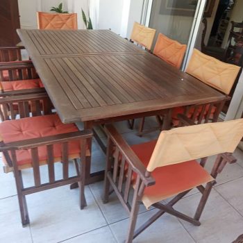 Juego de exterior en teka